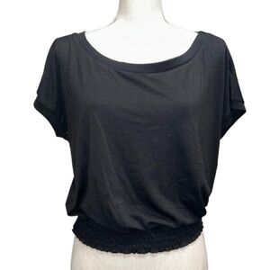 no comment black top NY LA crop top women's size XL